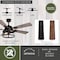 Vaxcel Elburn Black Farmhouse Ceiling Fan with Caged Drum LED Light Kit and Remote F0094 - alternate 8